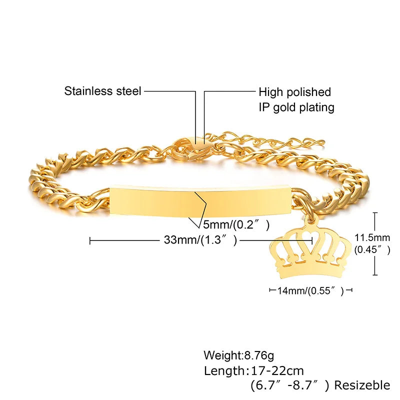 Personalisiertes Edelstahl-Armband – Stilvoll & zeitlos