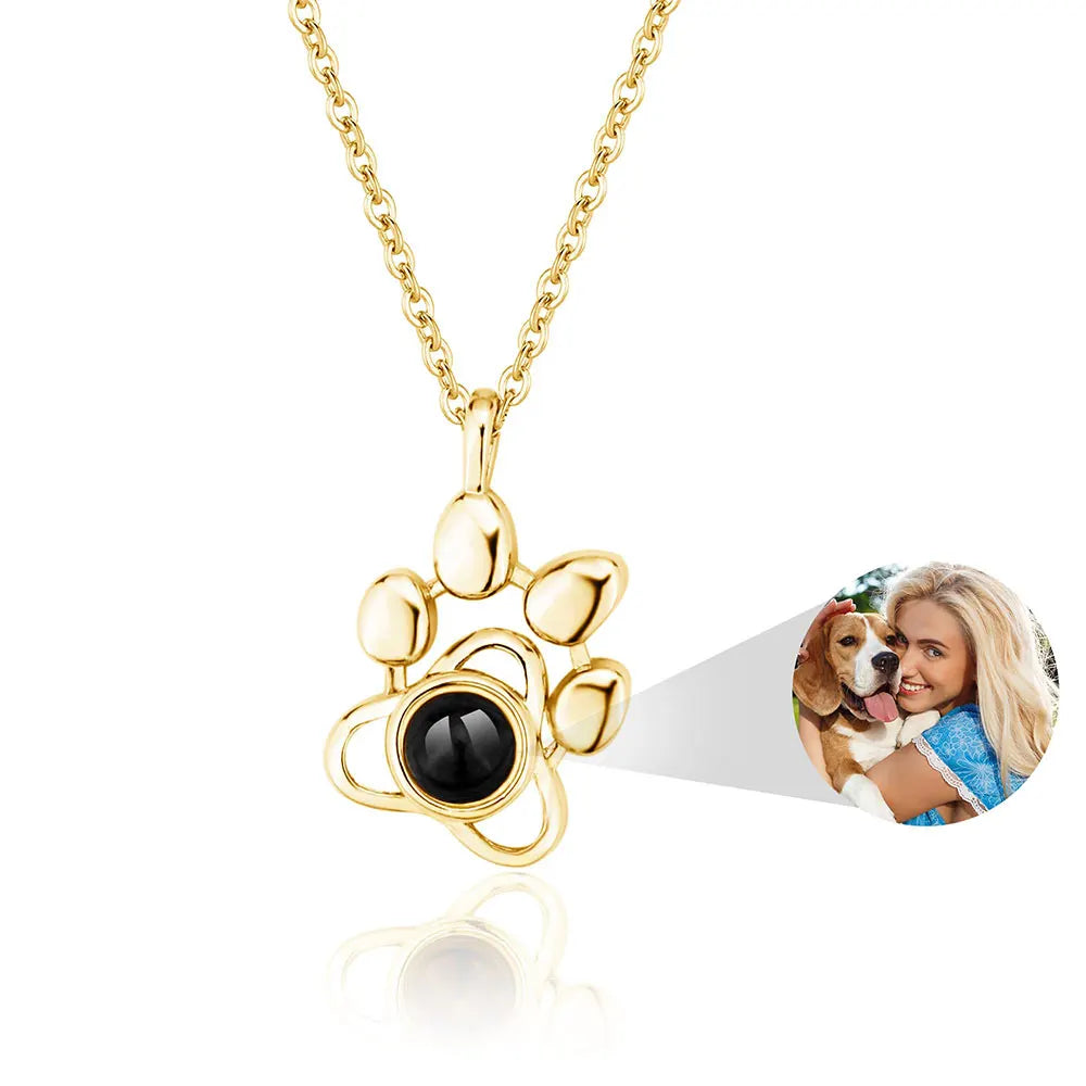 Personalisierte Foto-Projektionskette – Dein Bild im Inneren 💖 | In Silber, Gold & Roségold | 4 Designs