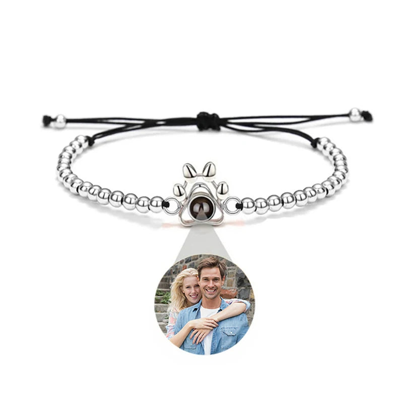 Personalisierbares Foto-Projektionsarmband – Dein Bild im Inneren 💖 | In Silber, Gold, Roségold & Schwarz