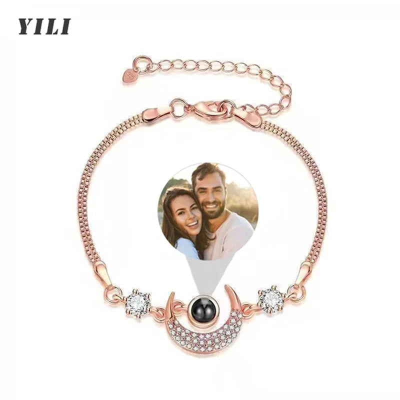 Personalisierbares Foto-Projektionsarmband – Dein Bild im Inneren 💖 | In Silber, Gold, Roségold & Schwarz
